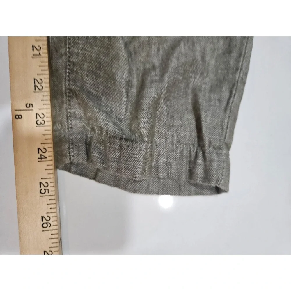 Banana Republic Mens Mason Athletic‎ Tapered Fit Linen Green Pants Size 32x24